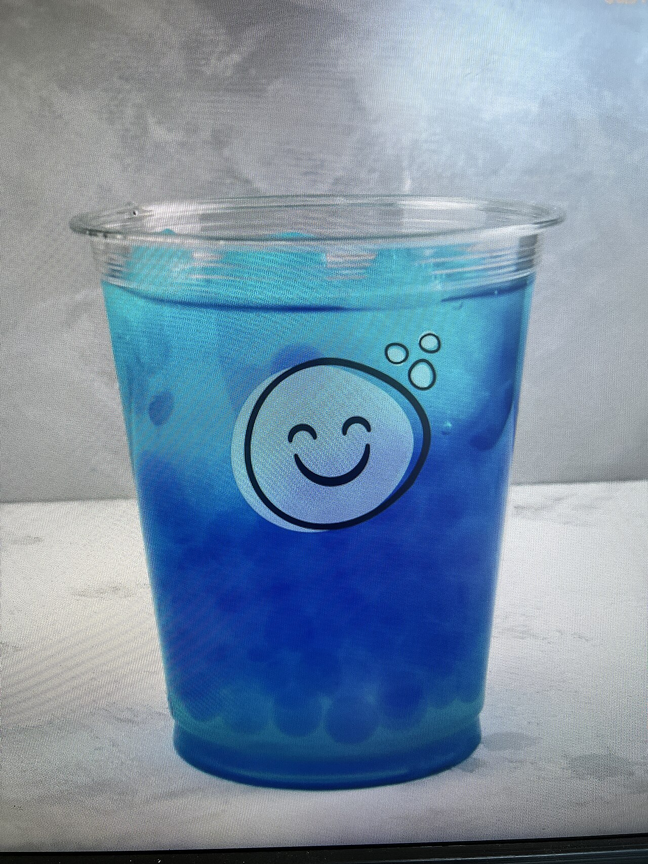 Blue butterfly pea tropical bubble tea